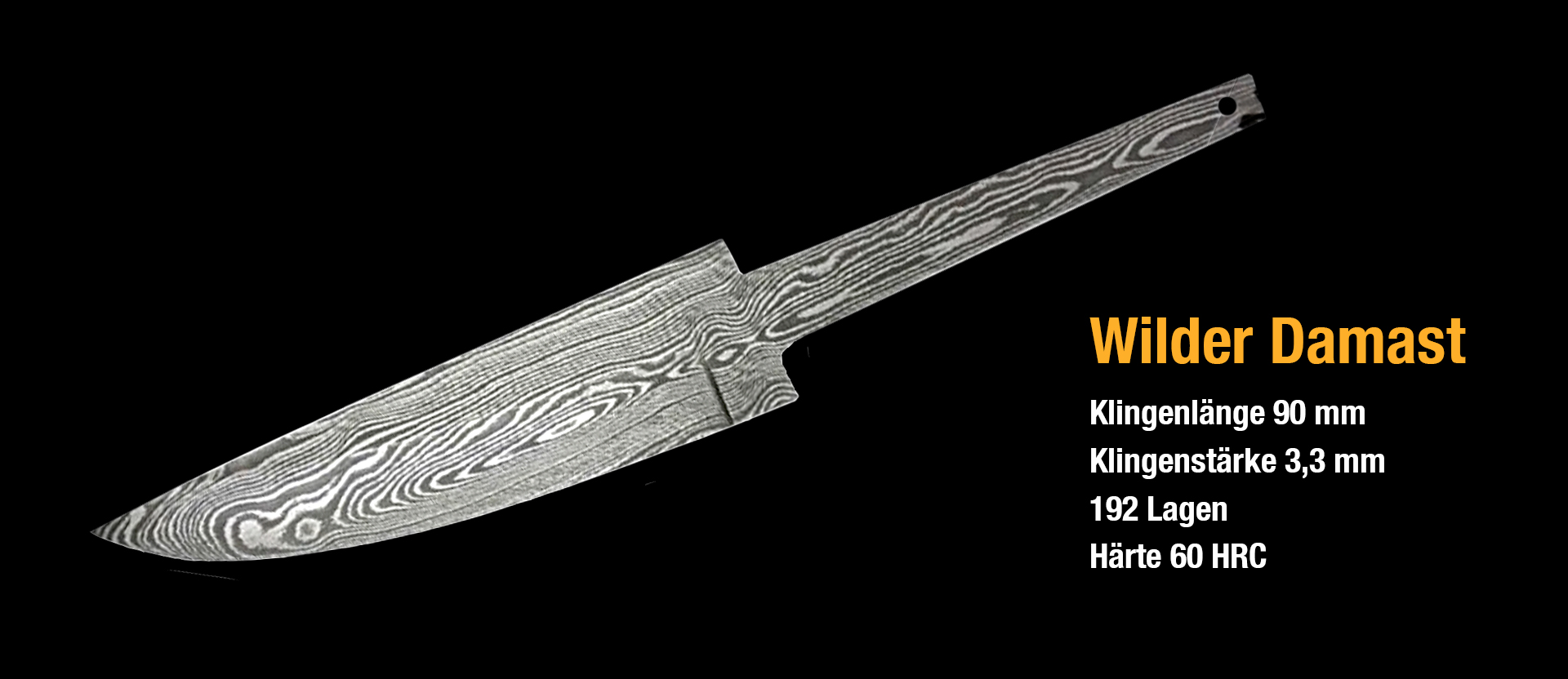 Messerklinge Wilder Damast