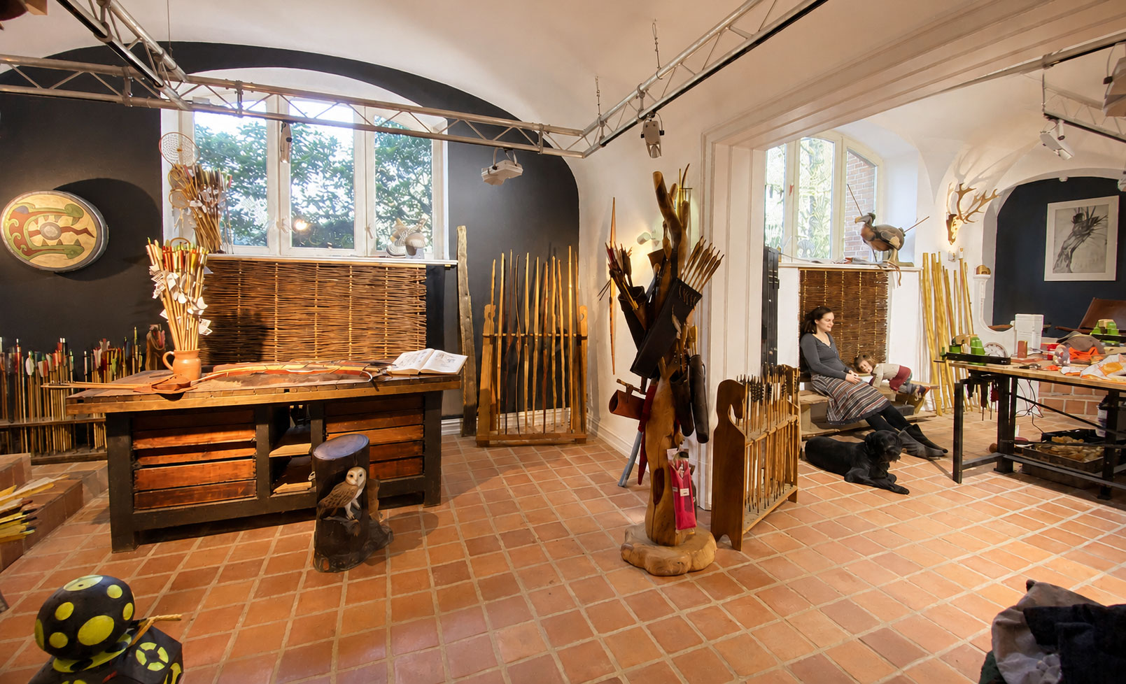 Bowfire Werkstatt im Herrenhaus
