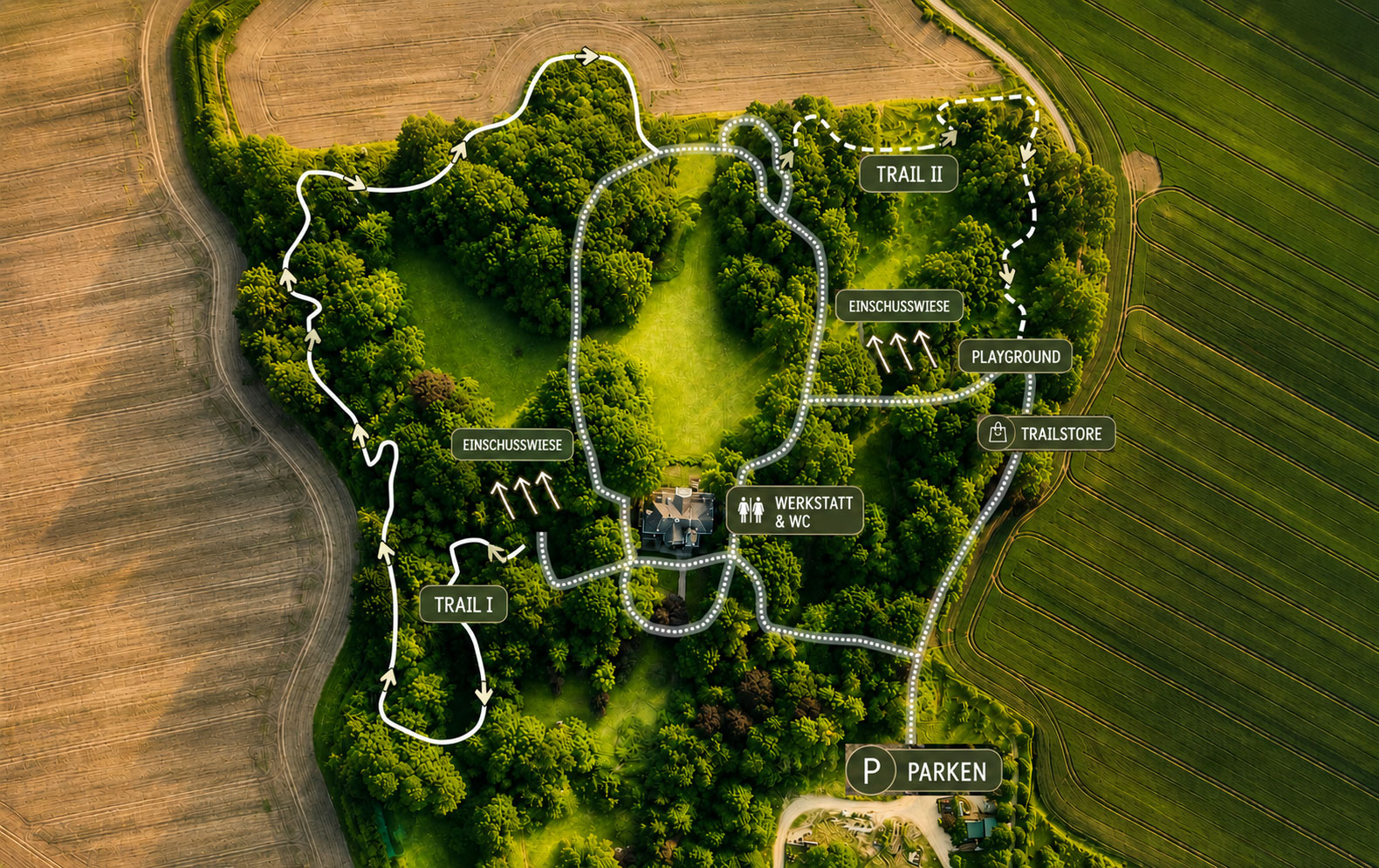 Gut Quarnbek aus der Luft