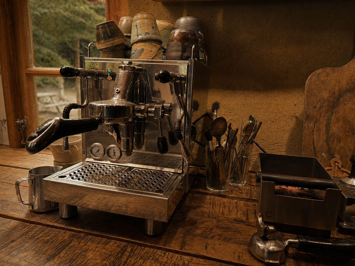 Espressomaschine im Bowfire Trailstore