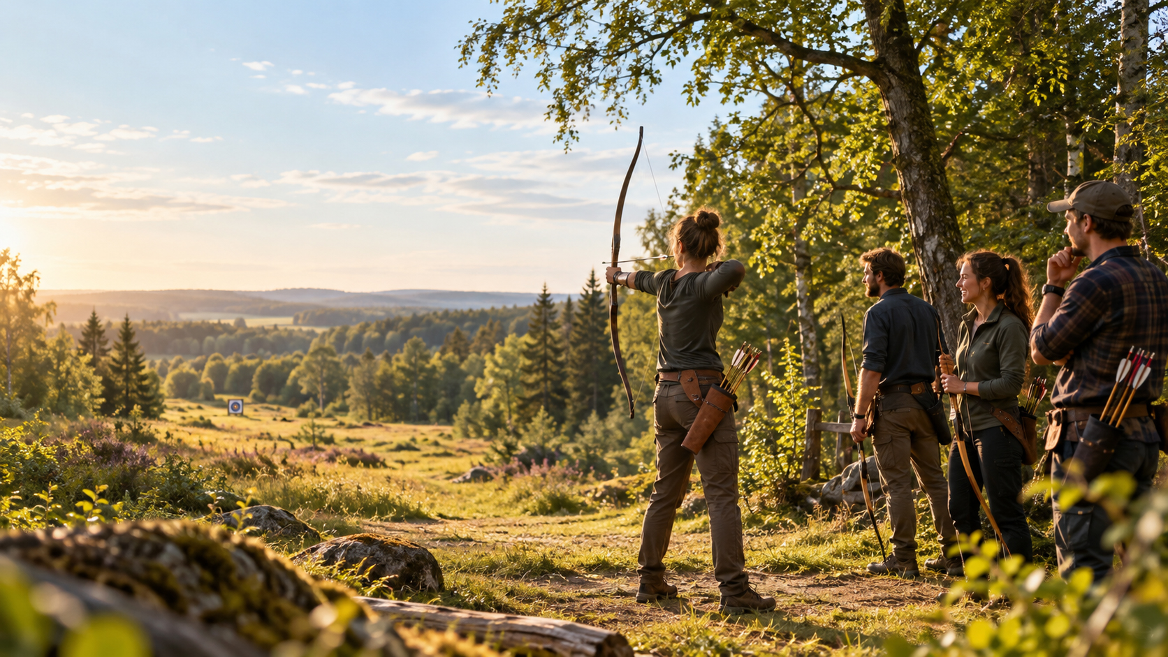 Gemeinsam mit Pfeil und Bogen unterwegs bei BOWFIRE